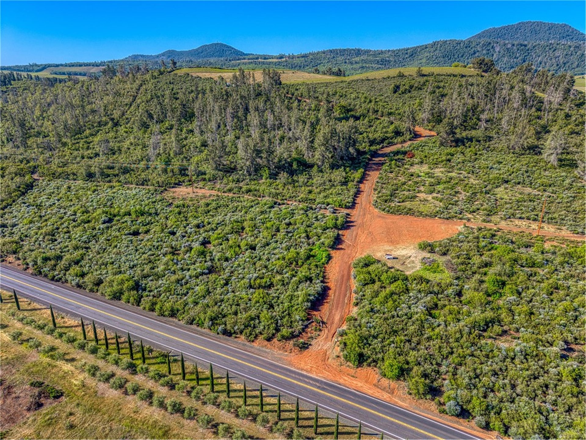 Hillside access road